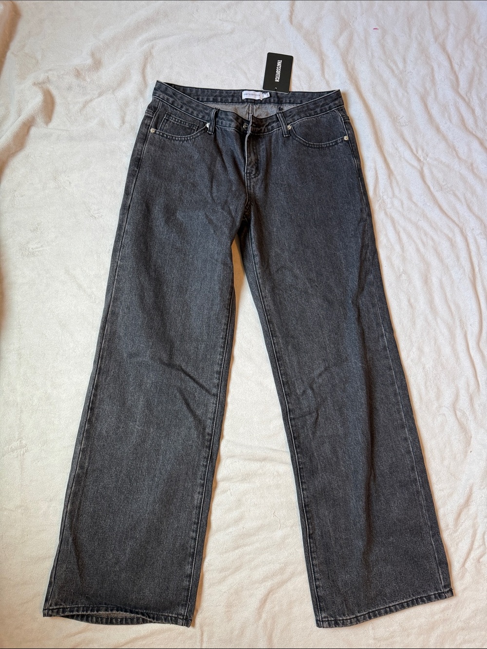 That’s So Fetch Straight-Leg Jeans - Charcoal Black